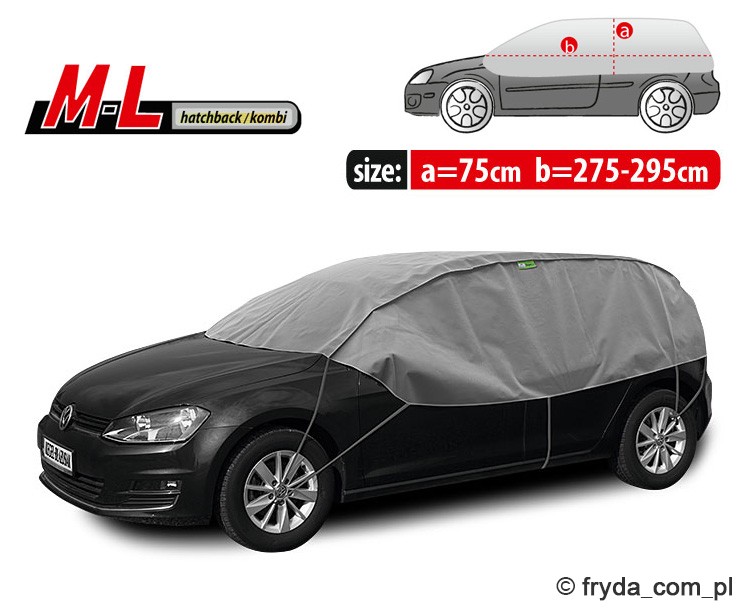 Pokrowiec na dach i szyby samochodowe WINTER Optimal M-L hatchback-kombi